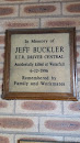 Jeff Buckler Memorial Plaque
