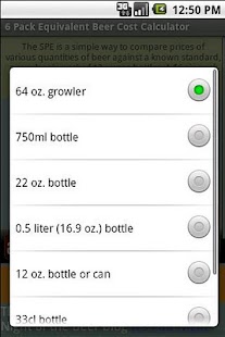 Beer Cost Calculator (Ad Free) Screen 3