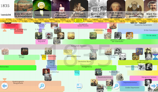 Android-Anwendung World History Screenshot
