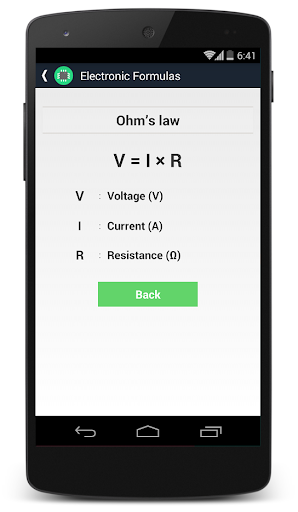 Electronics Formulas