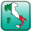 Map of Italy mobile app icon