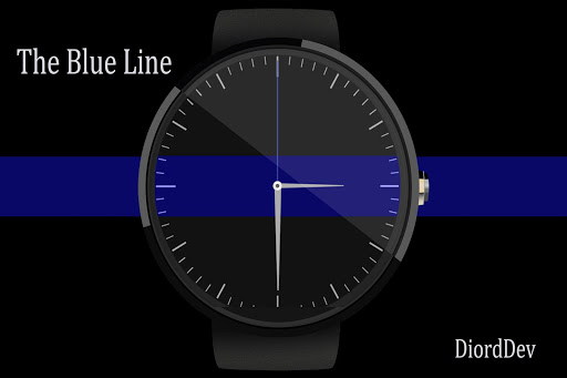 【免費個人化App】Blue Line Watchface for Wear-APP點子