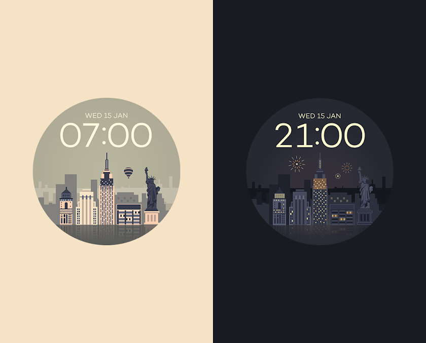 NewYork watchface by Sol Screen 2
