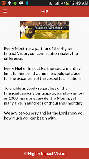 Higher Impact Vision