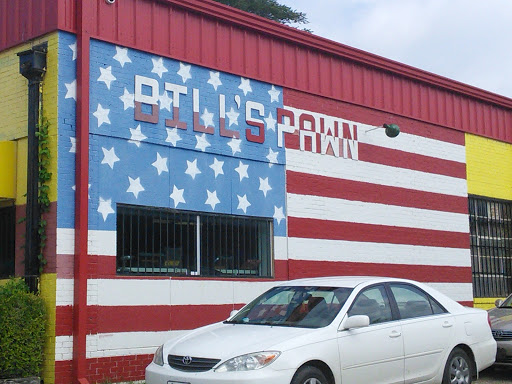 Bill's Pawn American Flag Mural
