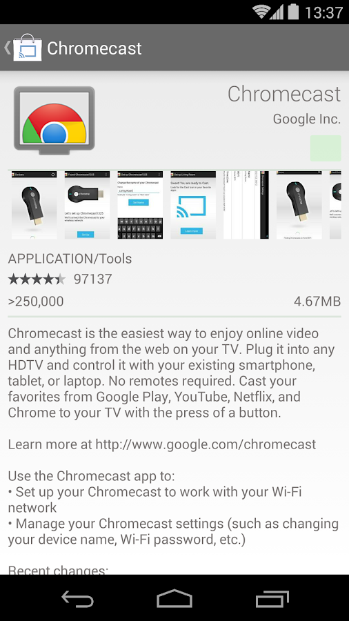Cast Store for Chromecast - screenshot