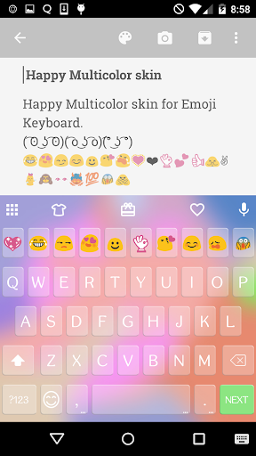 Happy Multicolor Keyboard Skin