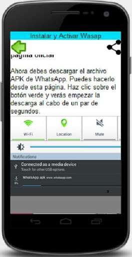 Activar wasap en tablet