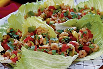 Prawn & avocado escabèche