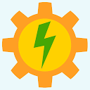Charger sun / moon mobile app icon