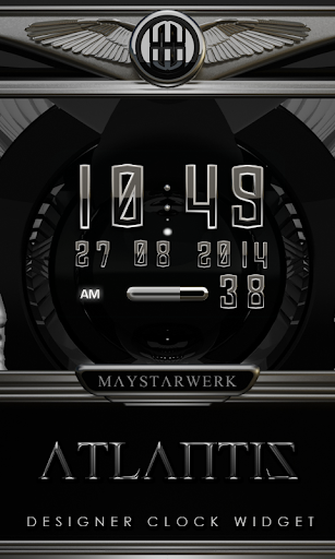 Digi Clock Widget Atlantis