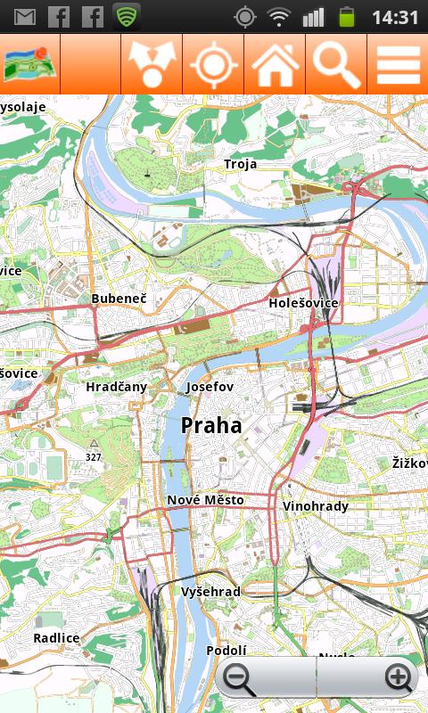 Prague Offline mappa Map Screen 1