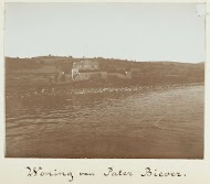 Gezicht op de woning van pater Théodore Zephyrin Biever in Tabgha aan het meer van Tiberias