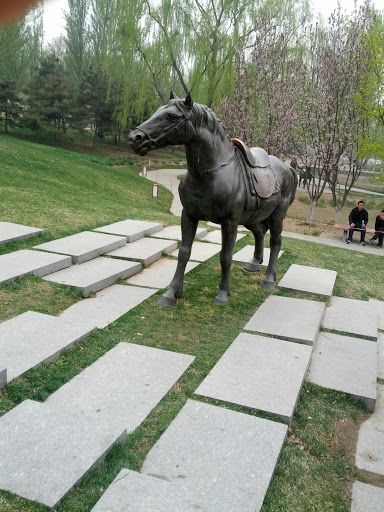 Horse Among Tiles