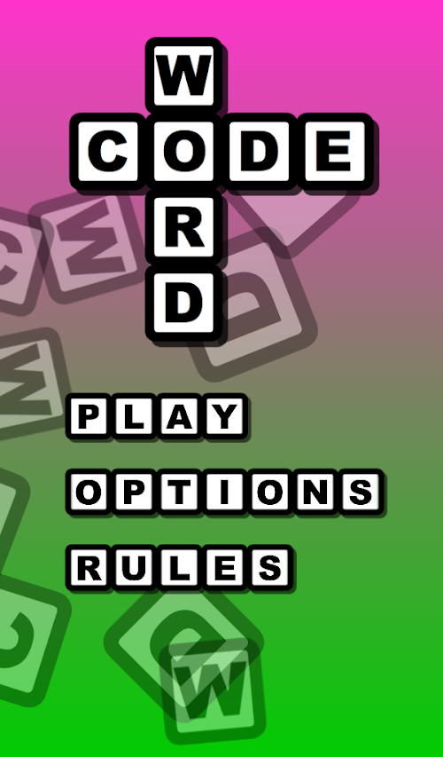 Android application CodeWord Pro screenshort