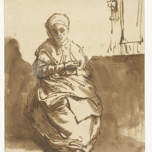 Young Woman Seated By A Window Saskia Rembrandt Van Rijn C 1638 Rijksmuseum
