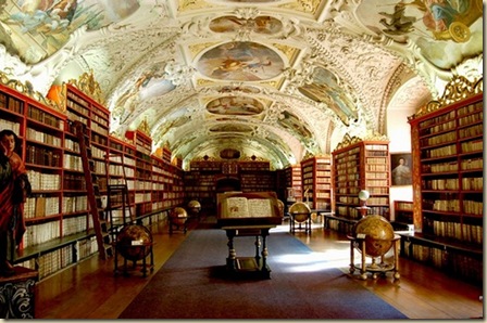 1312-Strahov Theological Hall - Original Baroque Cabinets