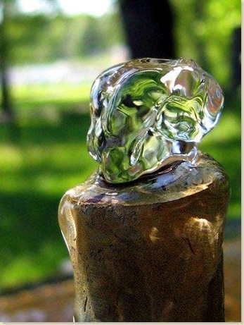 5.噴泉管噴湧而出的水