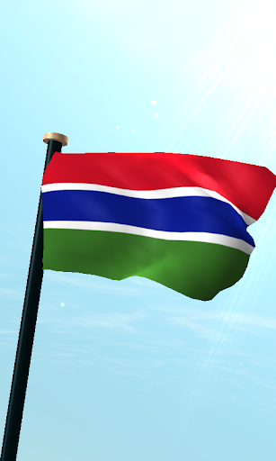 Gambia Flag 3D Free Wallpaper