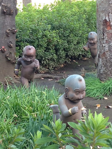 Running Children Statues