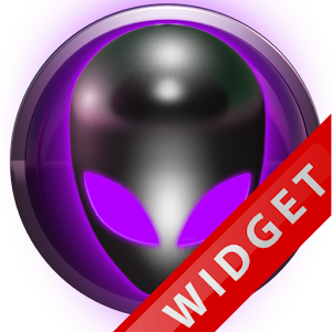 Poweramp Widget Purple Alien MOD