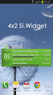 Si.Widget - poraba za Simobil Screenshots 4