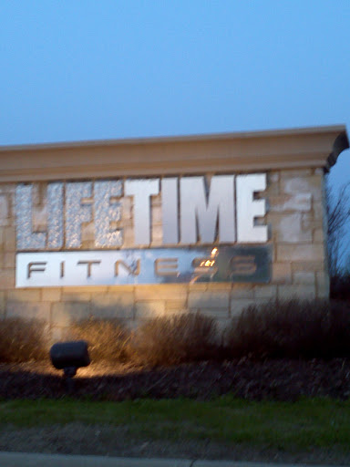 Brushed  Aluminum Lifetime Fitness Sign