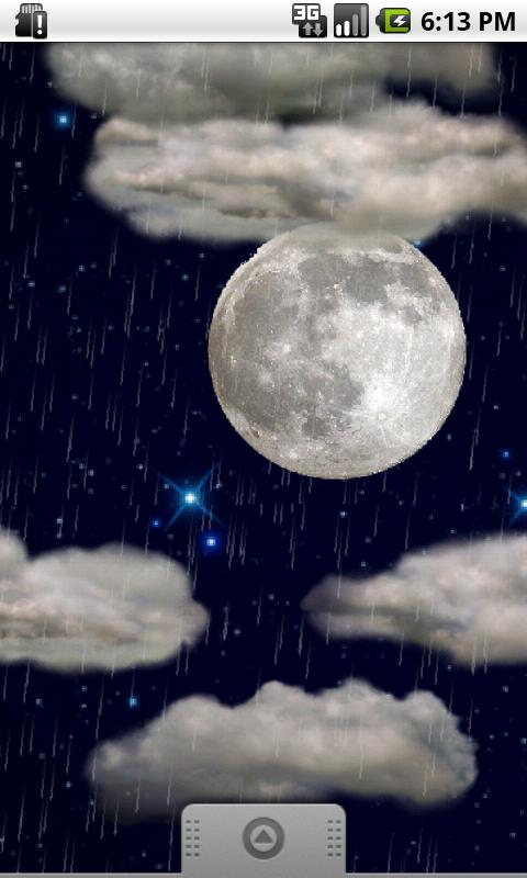 Android application The real thunderstorm - LWP screenshort