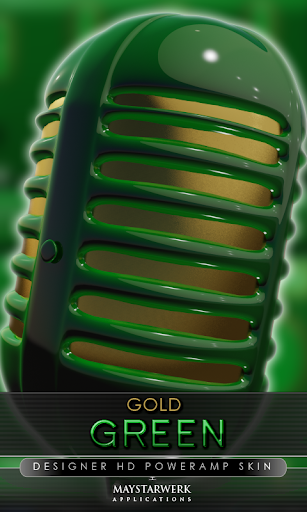 gold green poweramp skin