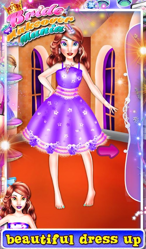 Android application Wedding Bride Makeover Mania screenshort