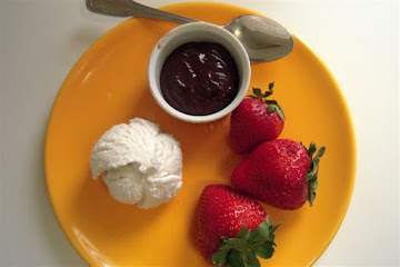 Strawberry and Hot Fudge Decadence 