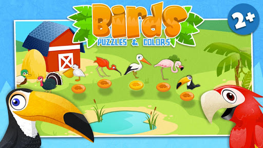 Birds : 子供のためのパズルとカラー