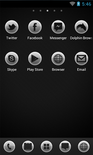 Simple Glass Go Launcher Theme