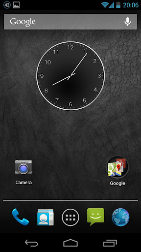 Clock Widget - Dark Metal