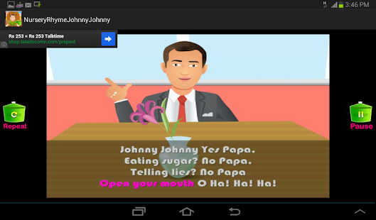 Kids Rhyme Johnny Yes Papa Screenshots 1