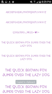 Color Fonts for FlipFont #3 - náhled