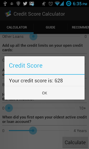 Free Credit Score Calculator