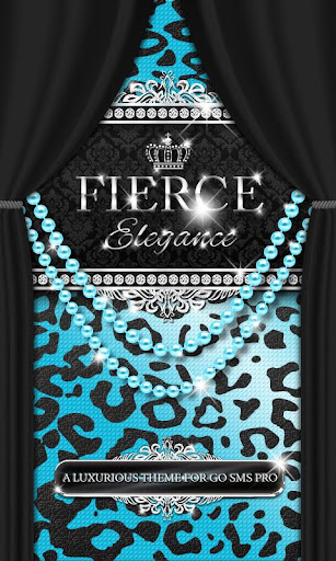 Luxury Theme Teal Leopard SMS★