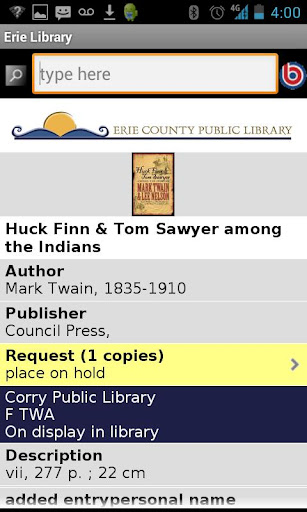 【免費書籍App】Erie County Public Library-APP點子