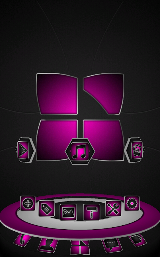 Next launcher theme Soft pink - screenshot