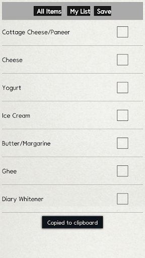 My Grocery Checklist