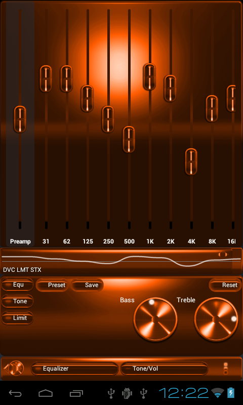 Poweramp  skin COPPER METAL Screen 2