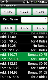 MTA Bonus Calc - NYC Subway - náhled