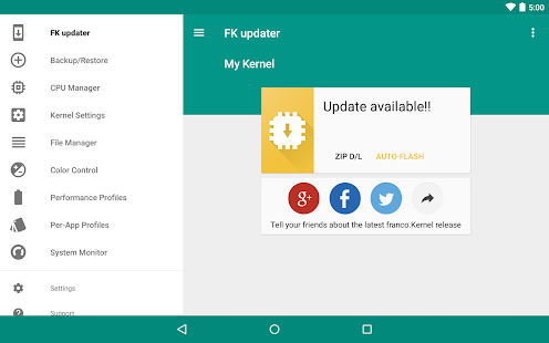 franco.Kernel updater - screenshot thumbnail