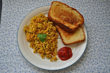 Garam Masala Scrambled Eggs - Egg Bhurji
