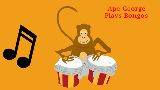 Ape George Plays Bongos