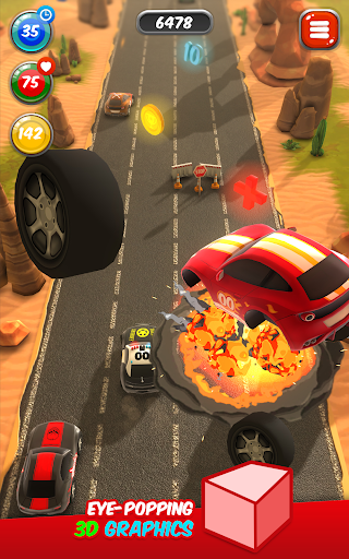 【免費賽車遊戲App】Hit Dodge Zbang-APP點子