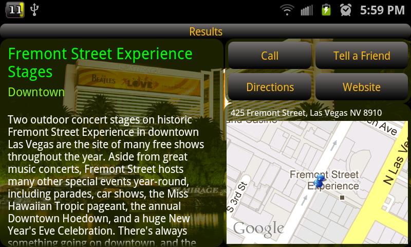 Guide to Vegas! Screen 3