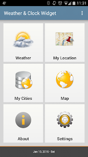 Tempo & Clock Widget sem Ads - screenshot thumbnail