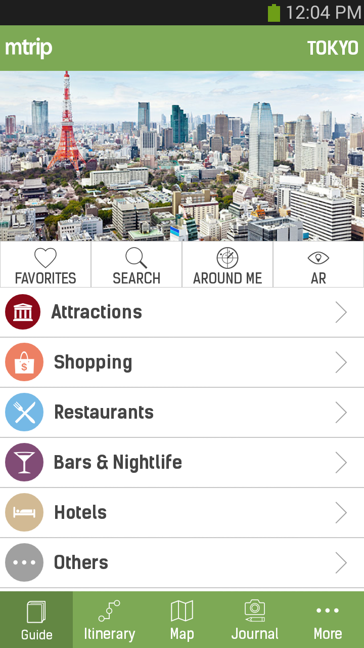 Tokyo Travel Guide – mTrip Screen 3